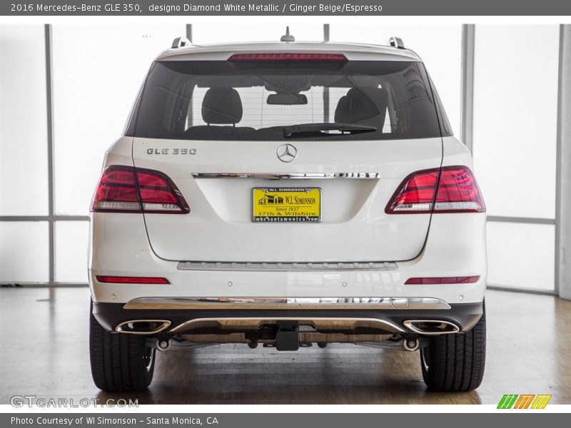 designo Diamond White Metallic / Ginger Beige/Espresso 2016 Mercedes-Benz GLE 350