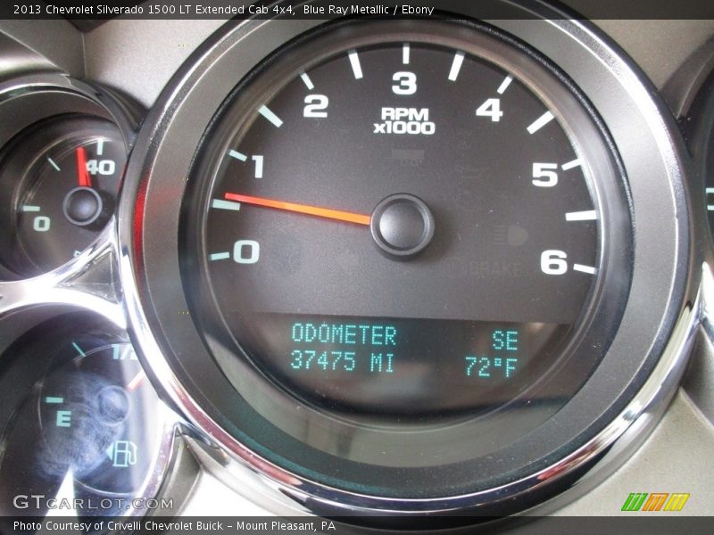 Blue Ray Metallic / Ebony 2013 Chevrolet Silverado 1500 LT Extended Cab 4x4