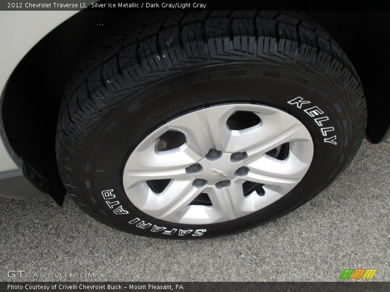 Silver Ice Metallic / Dark Gray/Light Gray 2012 Chevrolet Traverse LS