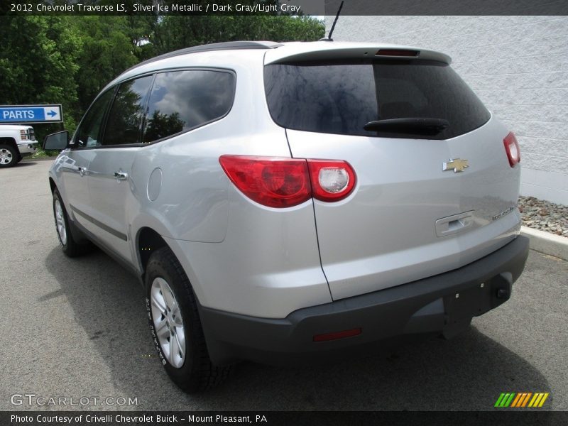 Silver Ice Metallic / Dark Gray/Light Gray 2012 Chevrolet Traverse LS