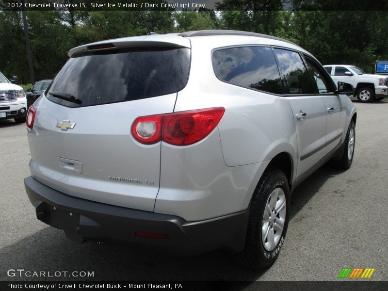 Silver Ice Metallic / Dark Gray/Light Gray 2012 Chevrolet Traverse LS