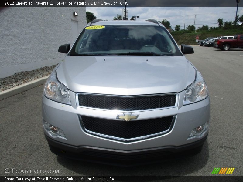 Silver Ice Metallic / Dark Gray/Light Gray 2012 Chevrolet Traverse LS