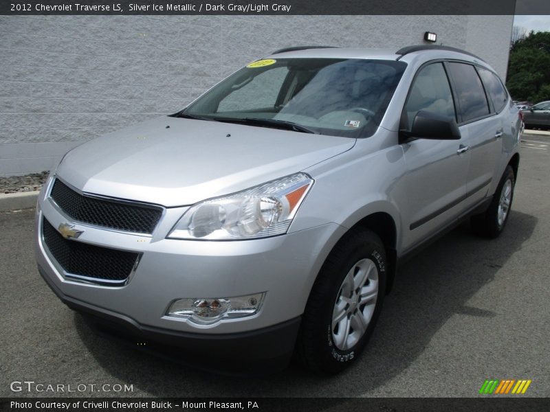 Silver Ice Metallic / Dark Gray/Light Gray 2012 Chevrolet Traverse LS
