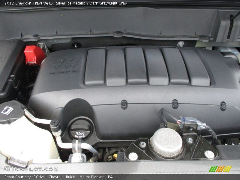Silver Ice Metallic / Dark Gray/Light Gray 2012 Chevrolet Traverse LS