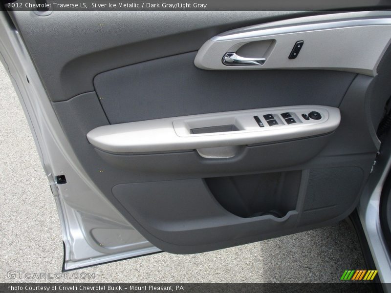 Silver Ice Metallic / Dark Gray/Light Gray 2012 Chevrolet Traverse LS