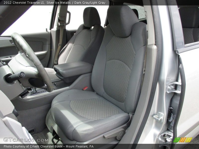 Silver Ice Metallic / Dark Gray/Light Gray 2012 Chevrolet Traverse LS