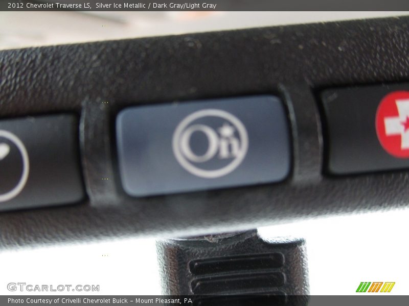 Silver Ice Metallic / Dark Gray/Light Gray 2012 Chevrolet Traverse LS
