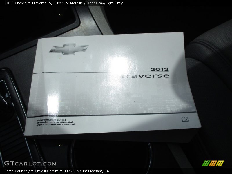 Silver Ice Metallic / Dark Gray/Light Gray 2012 Chevrolet Traverse LS