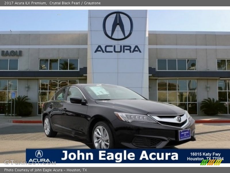 Crystal Black Pearl / Graystone 2017 Acura ILX Premium