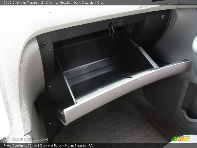Silver Ice Metallic / Dark Gray/Light Gray 2012 Chevrolet Traverse LS