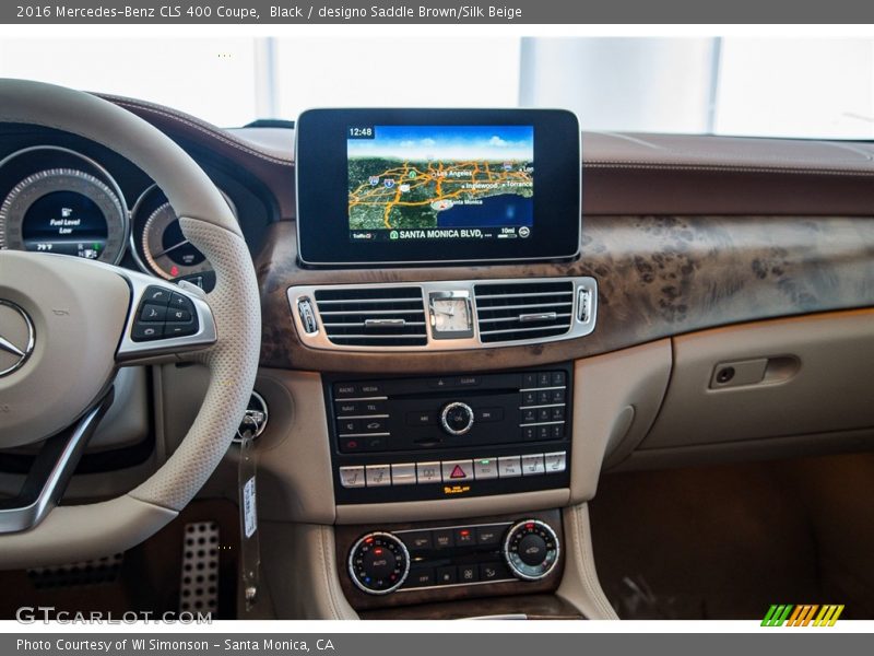 Black / designo Saddle Brown/Silk Beige 2016 Mercedes-Benz CLS 400 Coupe