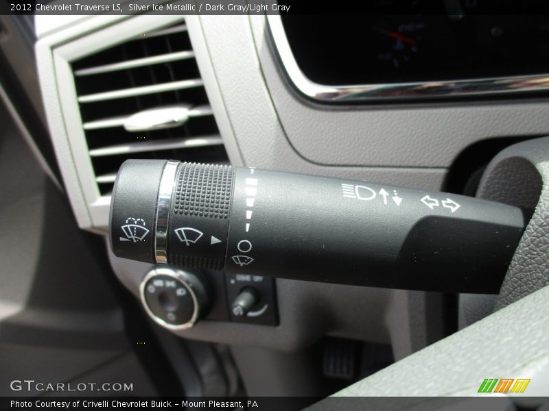 Silver Ice Metallic / Dark Gray/Light Gray 2012 Chevrolet Traverse LS
