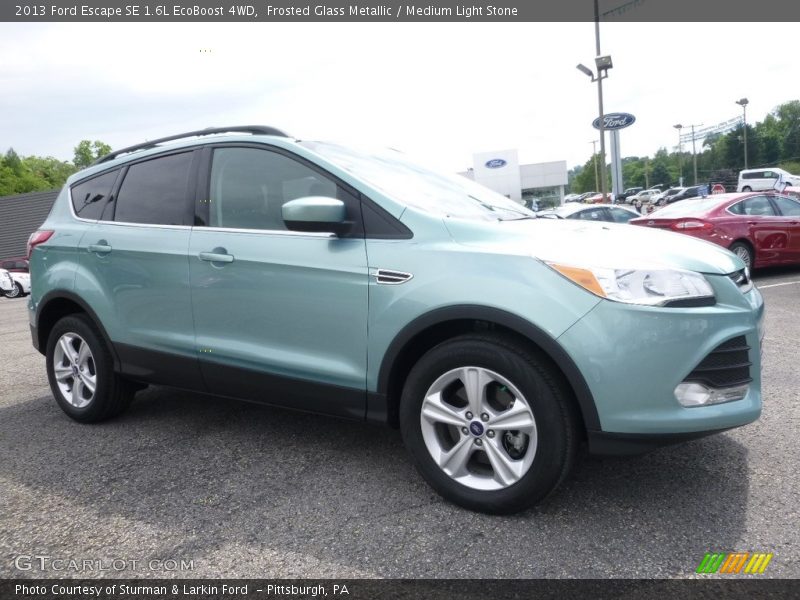 Frosted Glass Metallic / Medium Light Stone 2013 Ford Escape SE 1.6L EcoBoost 4WD