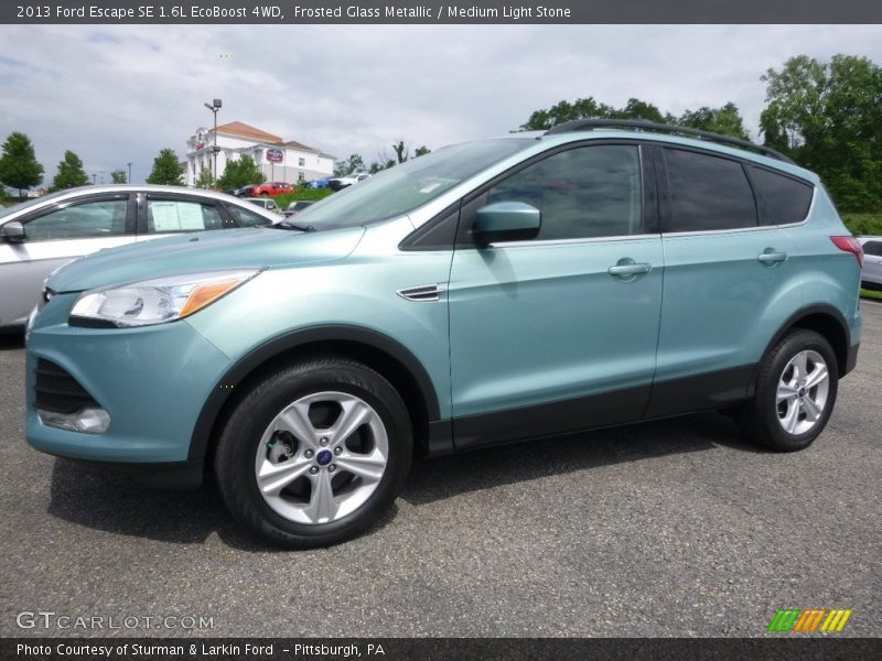 Frosted Glass Metallic / Medium Light Stone 2013 Ford Escape SE 1.6L EcoBoost 4WD