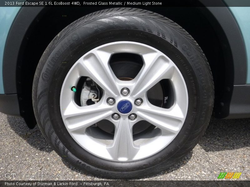 Frosted Glass Metallic / Medium Light Stone 2013 Ford Escape SE 1.6L EcoBoost 4WD