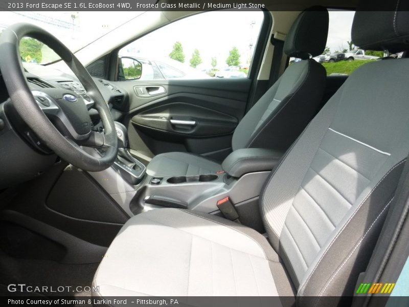 Frosted Glass Metallic / Medium Light Stone 2013 Ford Escape SE 1.6L EcoBoost 4WD