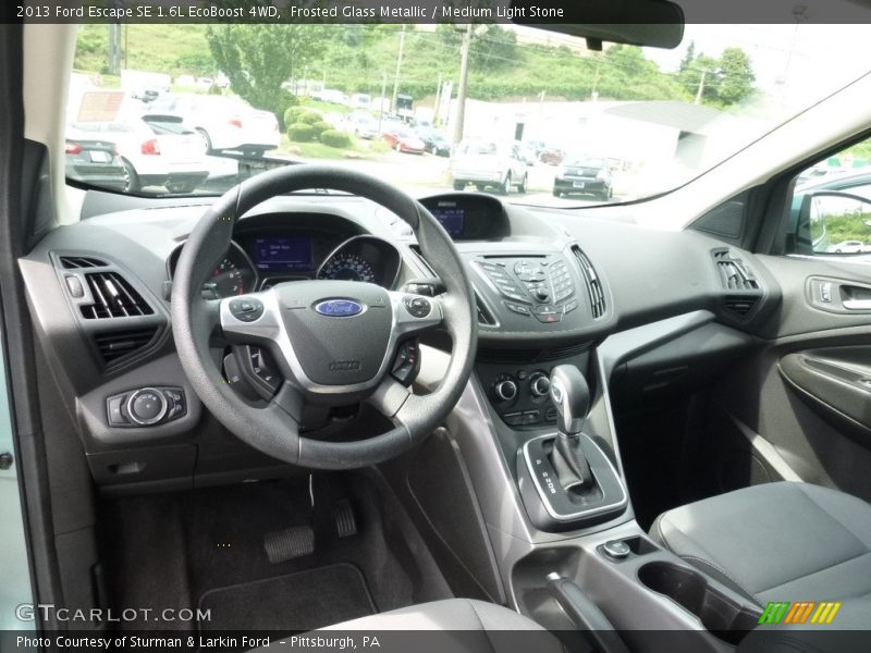 Frosted Glass Metallic / Medium Light Stone 2013 Ford Escape SE 1.6L EcoBoost 4WD