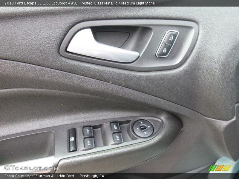 Frosted Glass Metallic / Medium Light Stone 2013 Ford Escape SE 1.6L EcoBoost 4WD