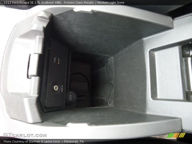 Frosted Glass Metallic / Medium Light Stone 2013 Ford Escape SE 1.6L EcoBoost 4WD