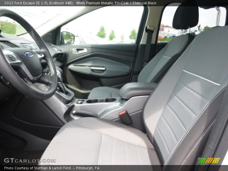 White Platinum Metallic Tri-Coat / Charcoal Black 2013 Ford Escape SE 1.6L EcoBoost 4WD