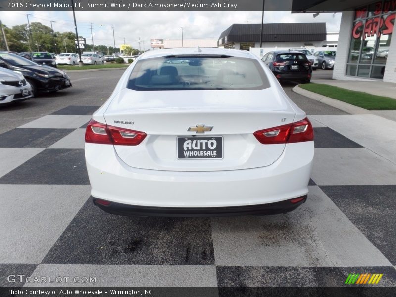 Summit White / Dark Atmosphere/Medium Ash Gray 2016 Chevrolet Malibu LT