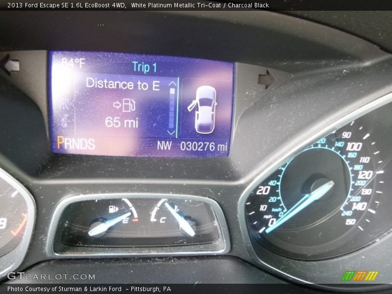 White Platinum Metallic Tri-Coat / Charcoal Black 2013 Ford Escape SE 1.6L EcoBoost 4WD