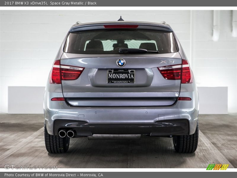 Space Gray Metallic / Black 2017 BMW X3 xDrive35i