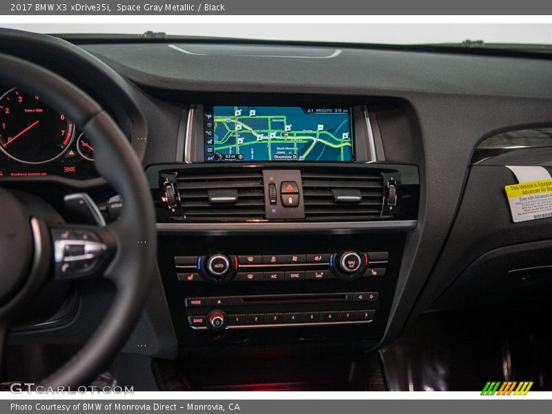 Space Gray Metallic / Black 2017 BMW X3 xDrive35i