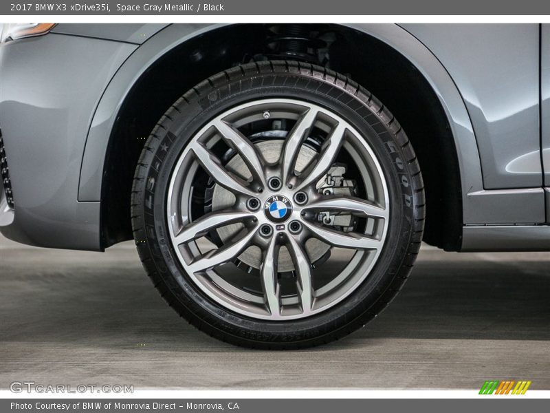 Space Gray Metallic / Black 2017 BMW X3 xDrive35i