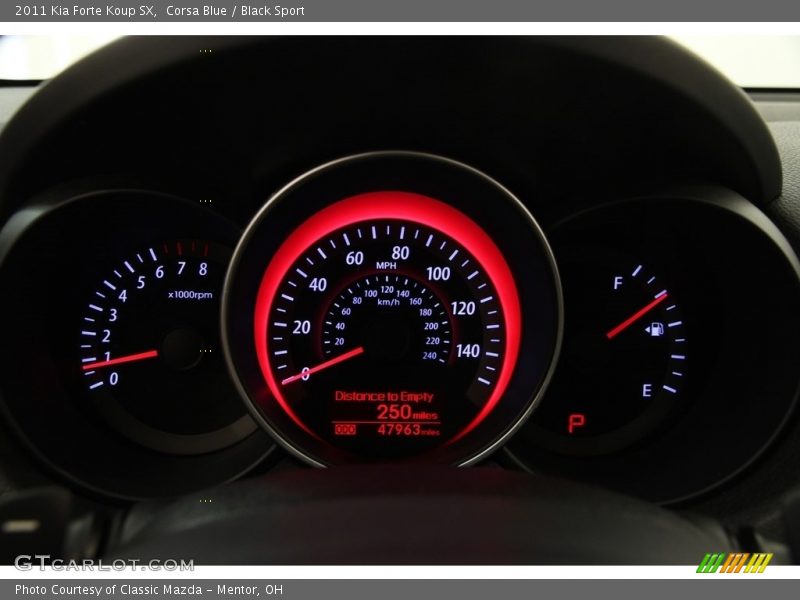 Corsa Blue / Black Sport 2011 Kia Forte Koup SX