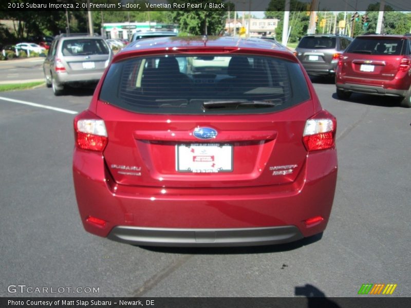 Venetian Red Pearl / Black 2016 Subaru Impreza 2.0i Premium 5-door