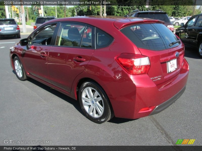 Venetian Red Pearl / Black 2016 Subaru Impreza 2.0i Premium 5-door