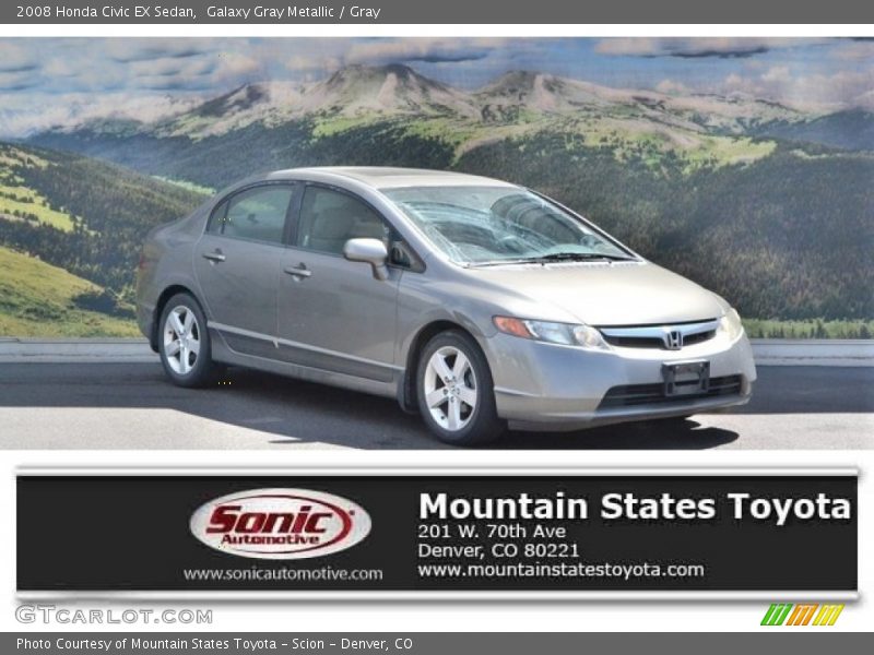 Galaxy Gray Metallic / Gray 2008 Honda Civic EX Sedan