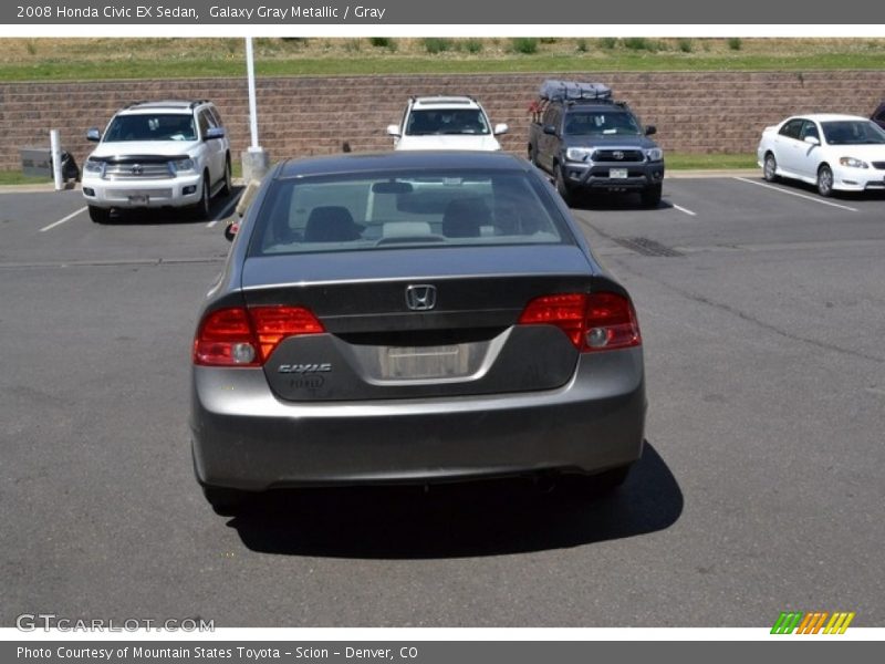 Galaxy Gray Metallic / Gray 2008 Honda Civic EX Sedan