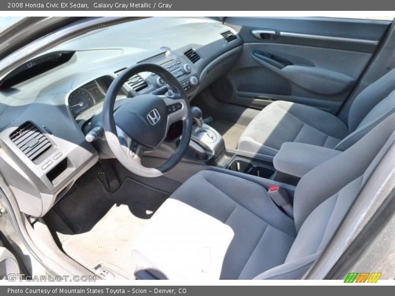 Galaxy Gray Metallic / Gray 2008 Honda Civic EX Sedan