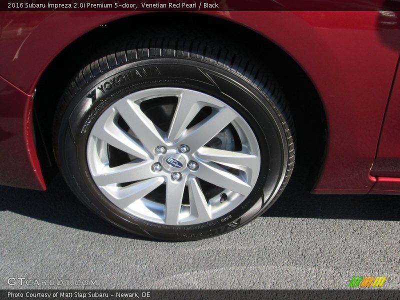Venetian Red Pearl / Black 2016 Subaru Impreza 2.0i Premium 5-door