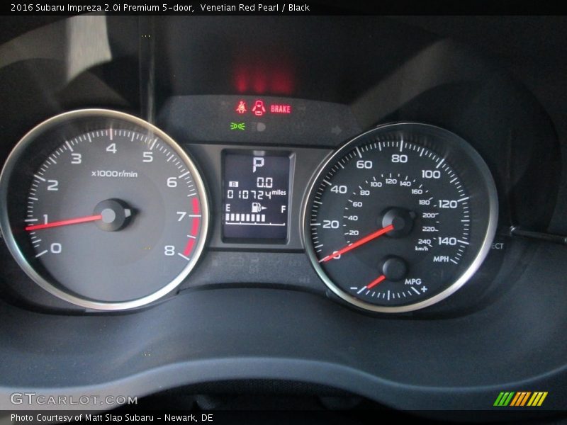 Venetian Red Pearl / Black 2016 Subaru Impreza 2.0i Premium 5-door