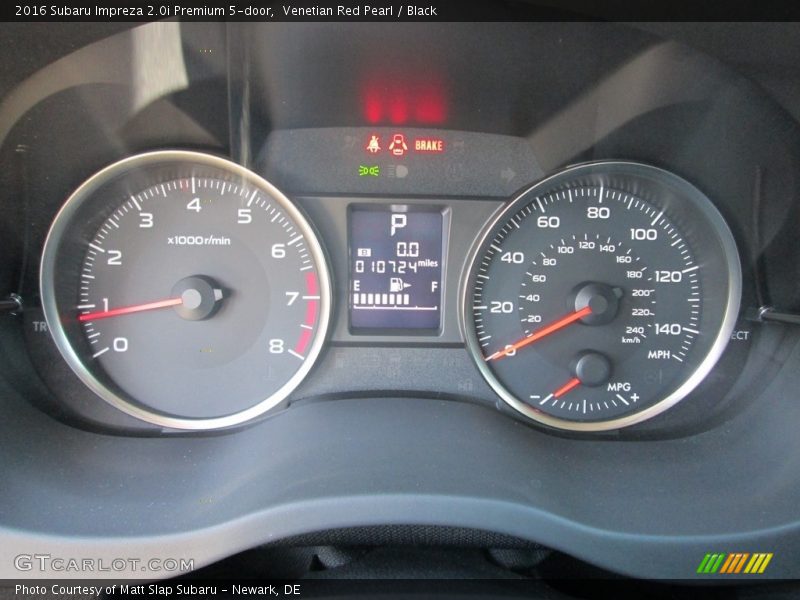 Venetian Red Pearl / Black 2016 Subaru Impreza 2.0i Premium 5-door