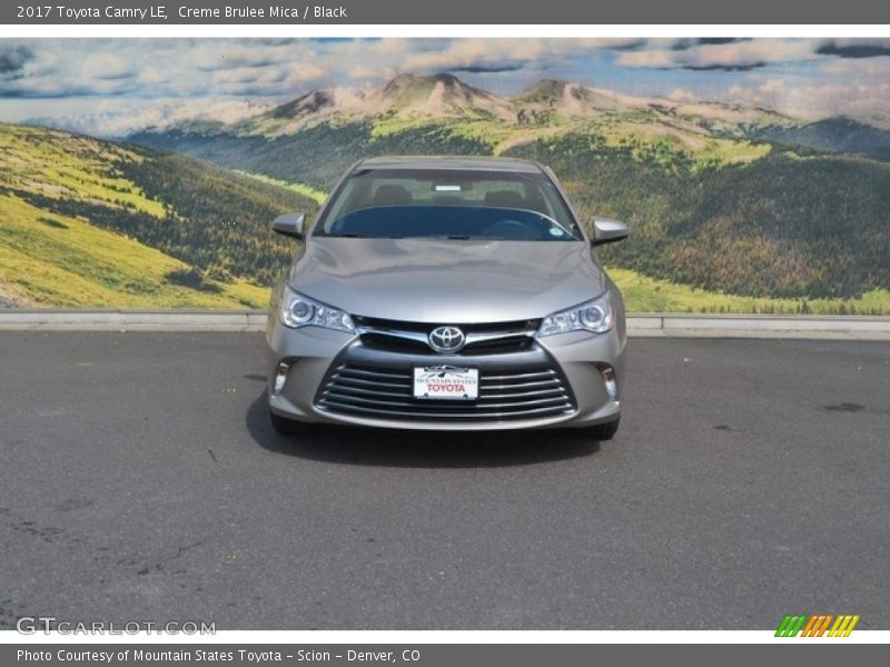 Creme Brulee Mica / Black 2017 Toyota Camry LE