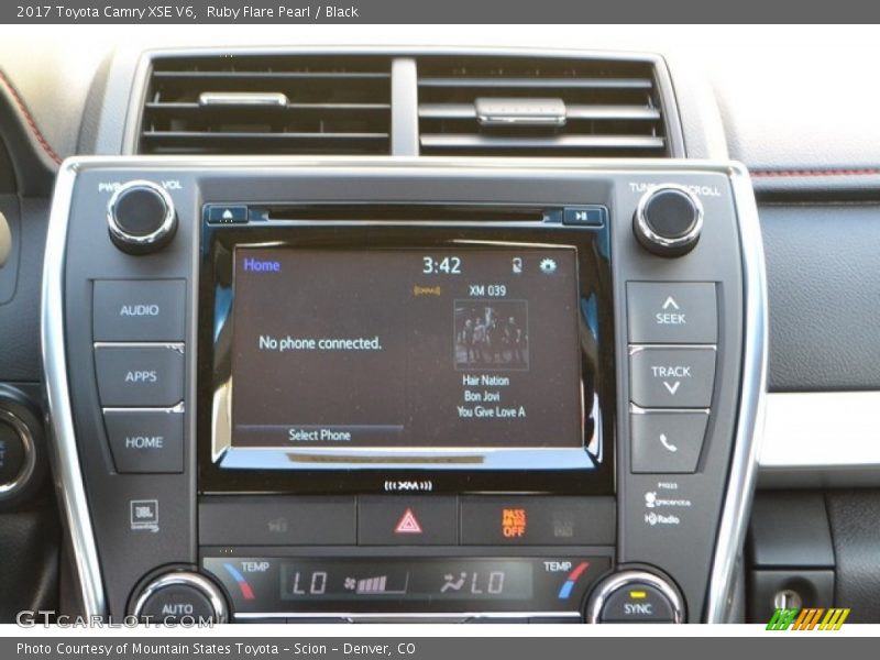 Ruby Flare Pearl / Black 2017 Toyota Camry XSE V6