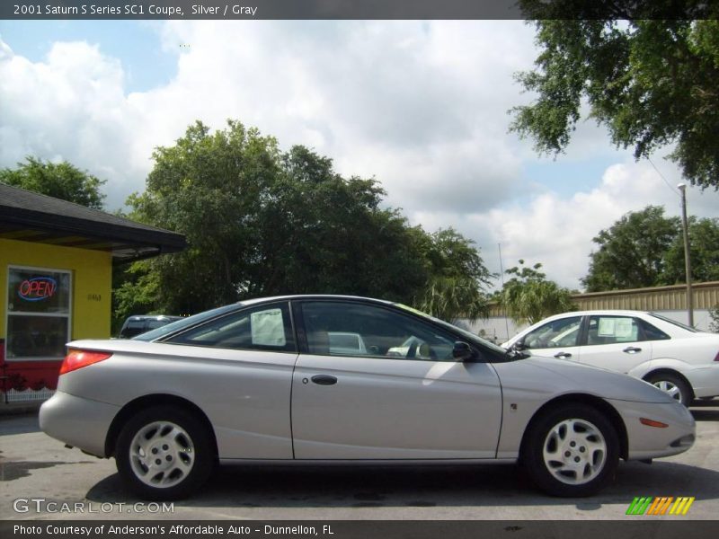 Silver / Gray 2001 Saturn S Series SC1 Coupe