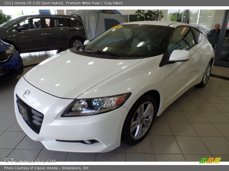 Premium White Pearl / Gray Fabric 2011 Honda CR-Z EX Sport Hybrid