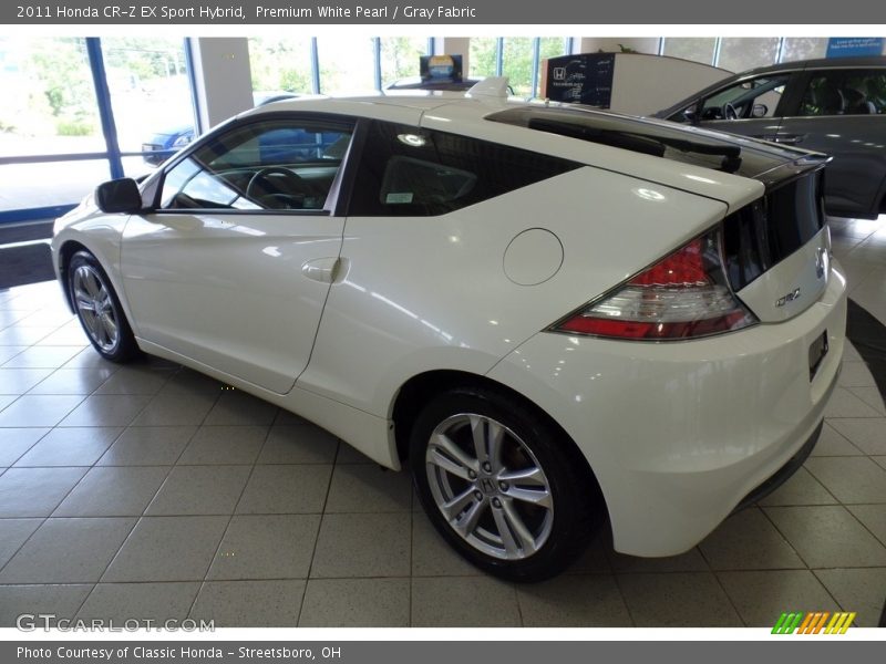 Premium White Pearl / Gray Fabric 2011 Honda CR-Z EX Sport Hybrid