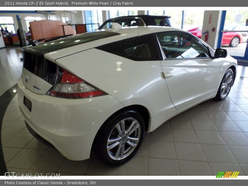 Premium White Pearl / Gray Fabric 2011 Honda CR-Z EX Sport Hybrid