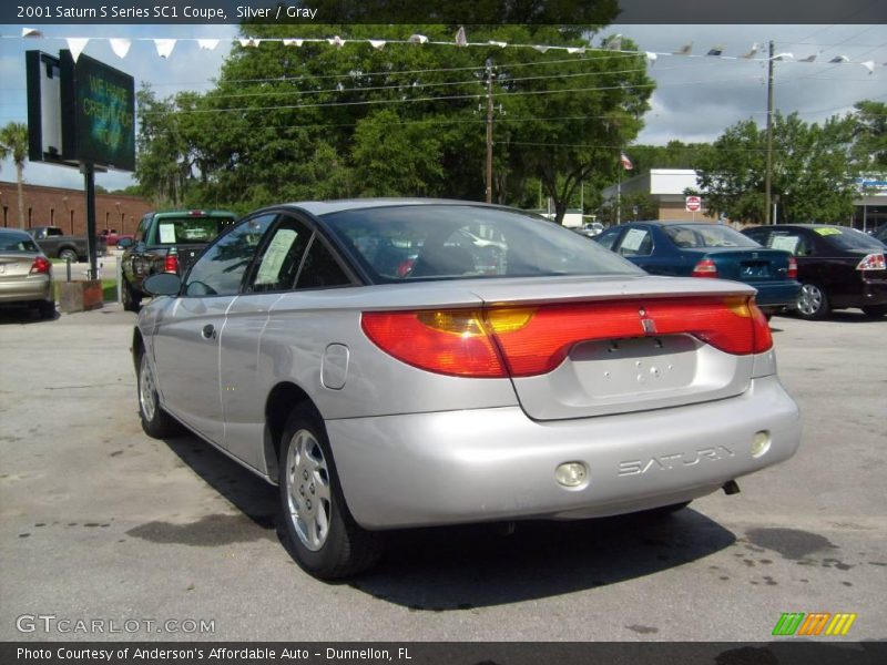 Silver / Gray 2001 Saturn S Series SC1 Coupe