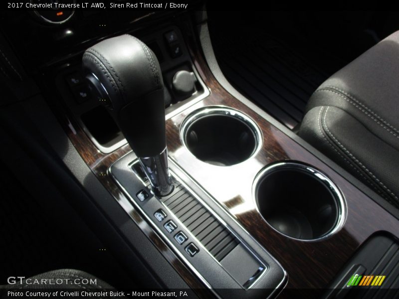Siren Red Tintcoat / Ebony 2017 Chevrolet Traverse LT AWD