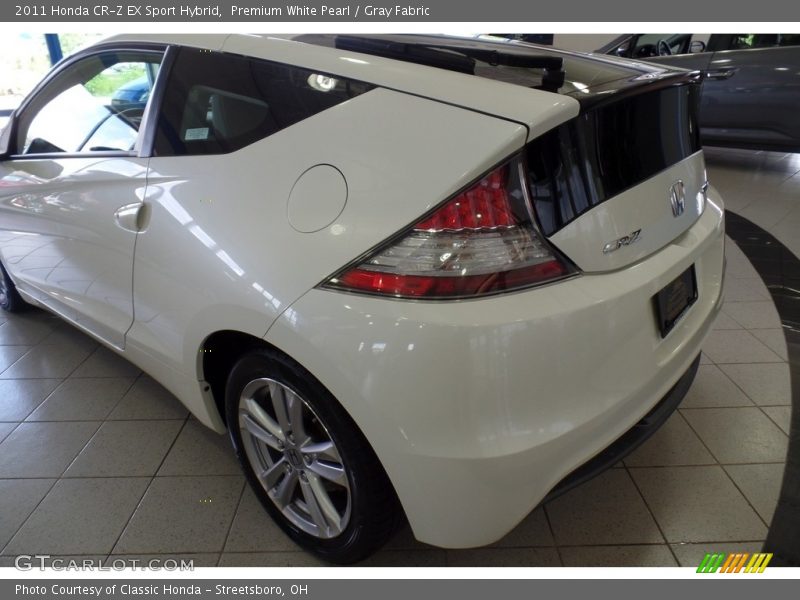 Premium White Pearl / Gray Fabric 2011 Honda CR-Z EX Sport Hybrid