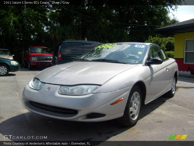 Silver / Gray 2001 Saturn S Series SC1 Coupe