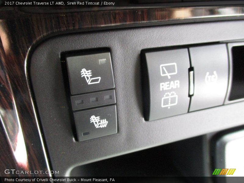Siren Red Tintcoat / Ebony 2017 Chevrolet Traverse LT AWD