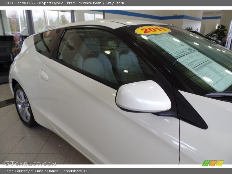 Premium White Pearl / Gray Fabric 2011 Honda CR-Z EX Sport Hybrid